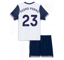 Tottenham Hotspur Pedro Porro #23 Koszulka Podstawowa dzieci 2024-25 Krótki Rękaw (+ krótkie spodenki)